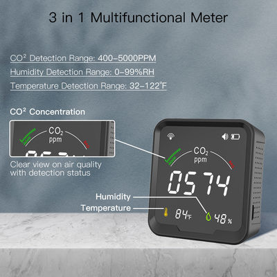 Wifi Smart Co2 Detector 3 In 1 With Oled Display