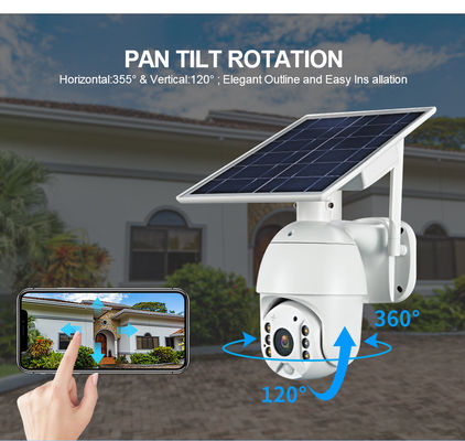 TUYA Smart 2MP Solar Panel PTZ IP Dome WIFI Camera PIR IP66 1080P HD Battery