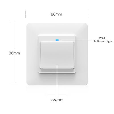 EU UK Standard Tuya Smart Life WiFi Light Switch 10A 1 Gang Light Switch With LED Indicator
