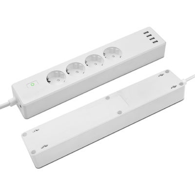 Power Strip 4 EU Smart Wifi Socket Plug 4 USB Tuya Voice Control With Alexa Google Home