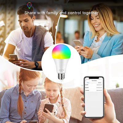 Dimmable E26 Smart WiFi LED Bulbs Works with Alexa Google Home 2700K-6500K RGBWW