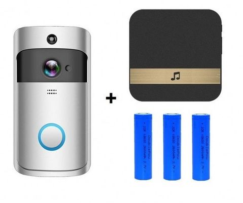 Smart Wireless Wifi Video Doorbell 1080P With Chime For Front Door Motion Detector 2-Way Audio
