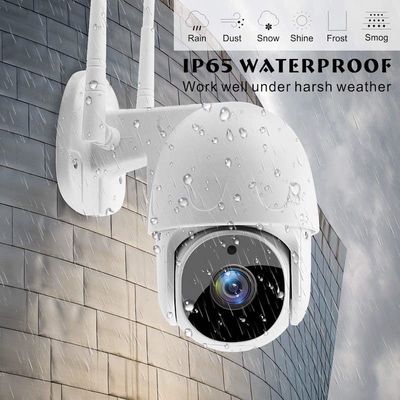 Indoor Plug In Security Smart Security Camera Dome With Alexa 1/3&quot; CMOS