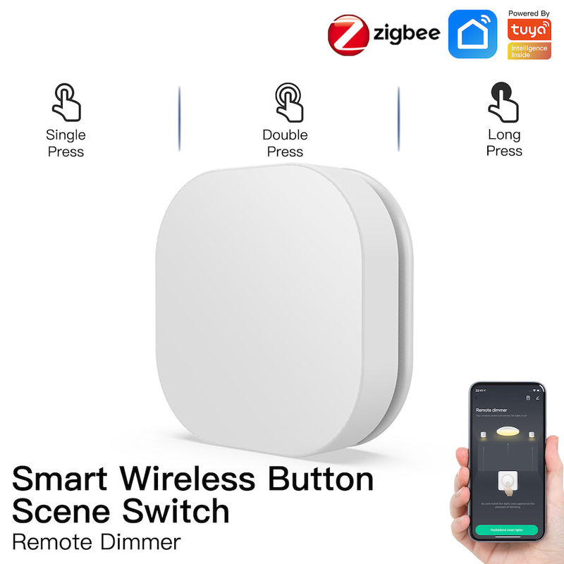 Tuya Zigbee 3v Smart Button Switch Wireless Remote One Key Control Multi Scene Linkage