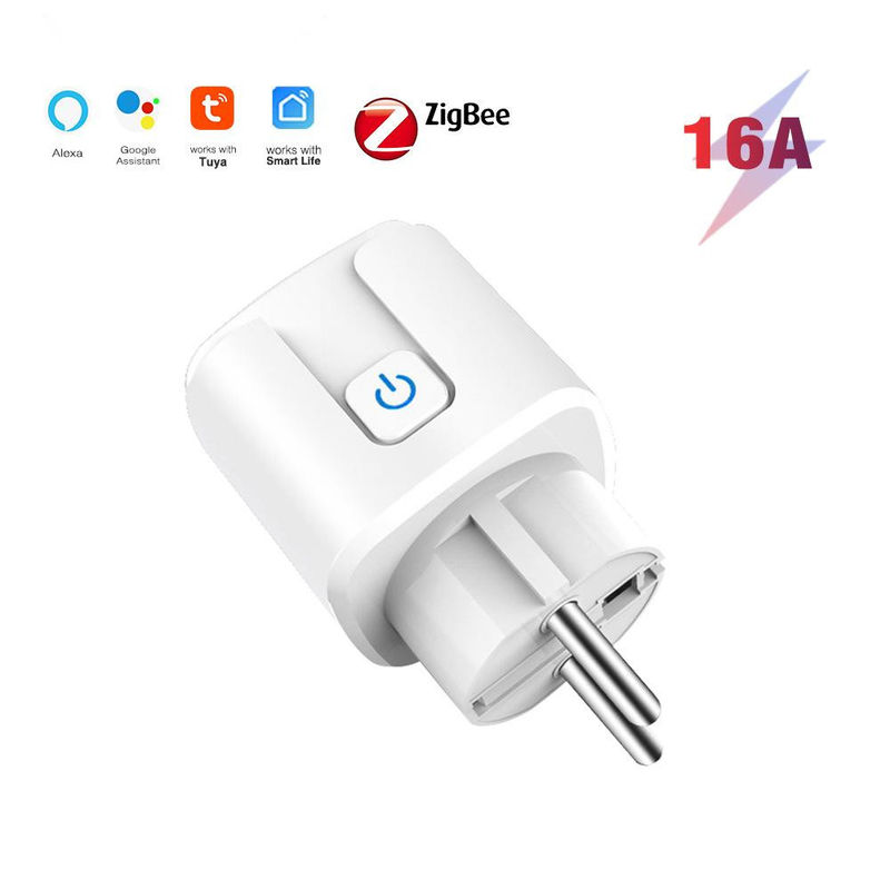 Tuya Zigbee 3.0 240v Smart Wifi Socket Plug  EU 16A For Alexa Google Home Gateway