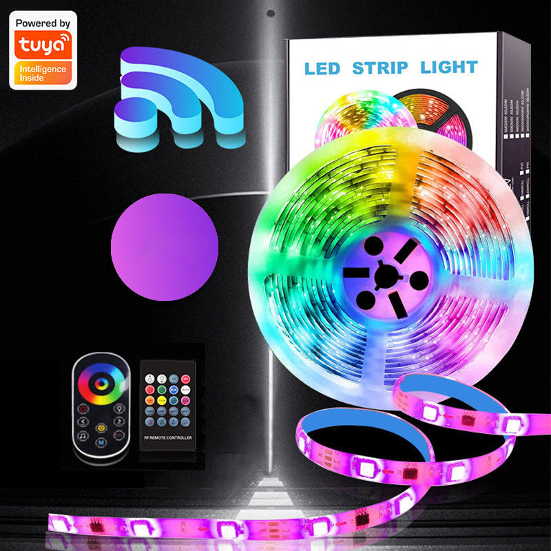 USB Wifi Controlled Led Strip 2 Rolls Of 32.8ft 16 Million Colors